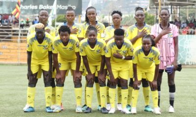 Vihiga Queens line up before their first match at the CECAFA regional qualifiers