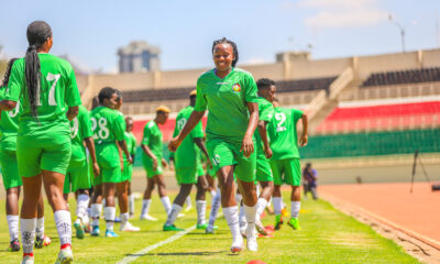 Harambee Starlets players in training