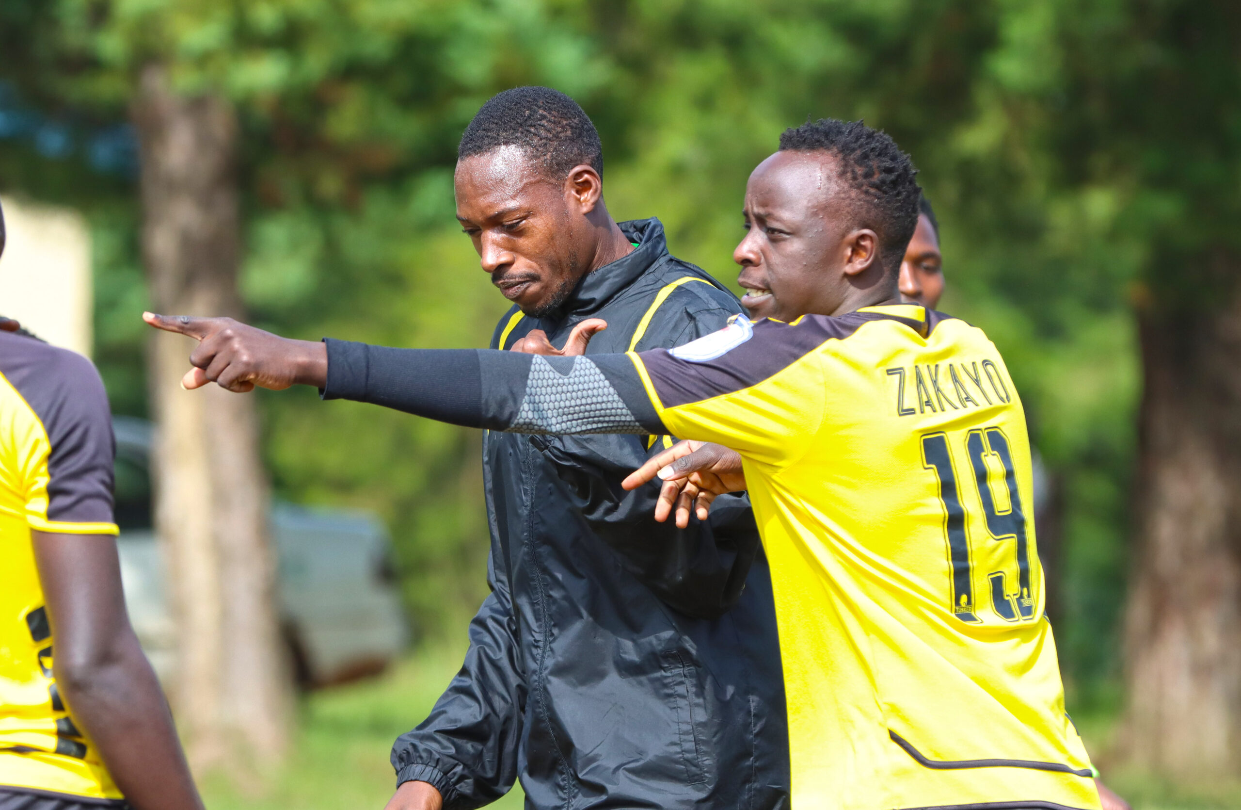 Tusker FC players during a training session.