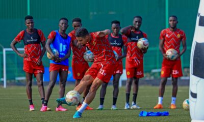 KCCA FC players during a training session. PHOTO/KCCA