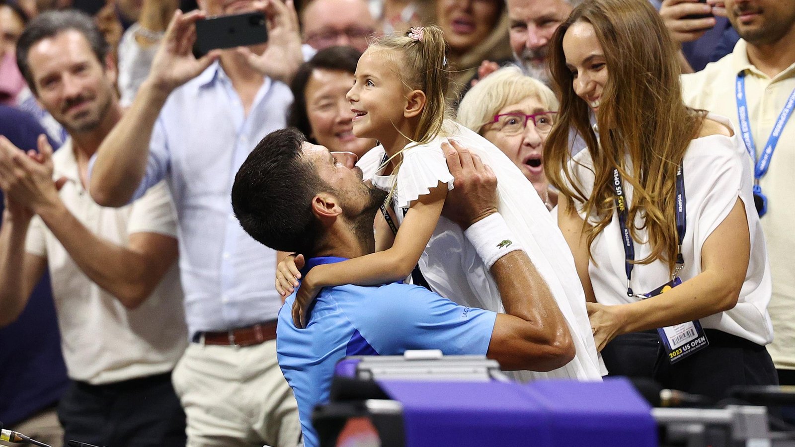 Novak Djokovic with tara