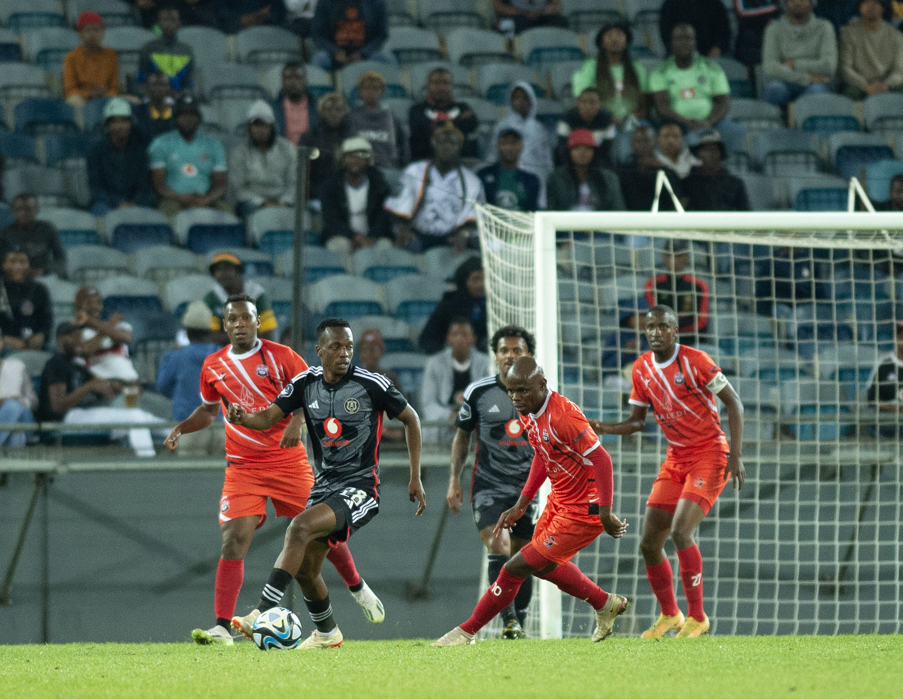 Orlando Pirates taking on Jwaneng Galaxy. PHOTO/Pirates