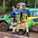 Karan Patel and his navigator in Rwanda.