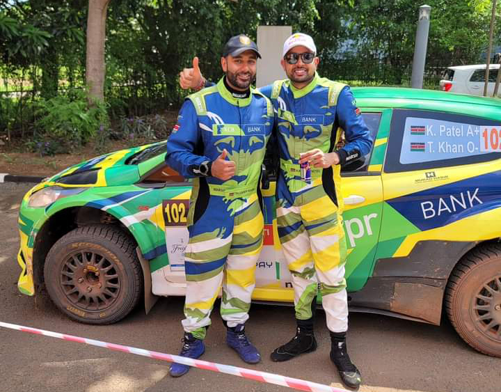 Karan Patel and his navigator in Rwanda.