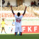 Shabana's Vincent Nyabuto celebrates after teh final whistle.