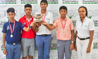 Premier Academy with their winners' trophy