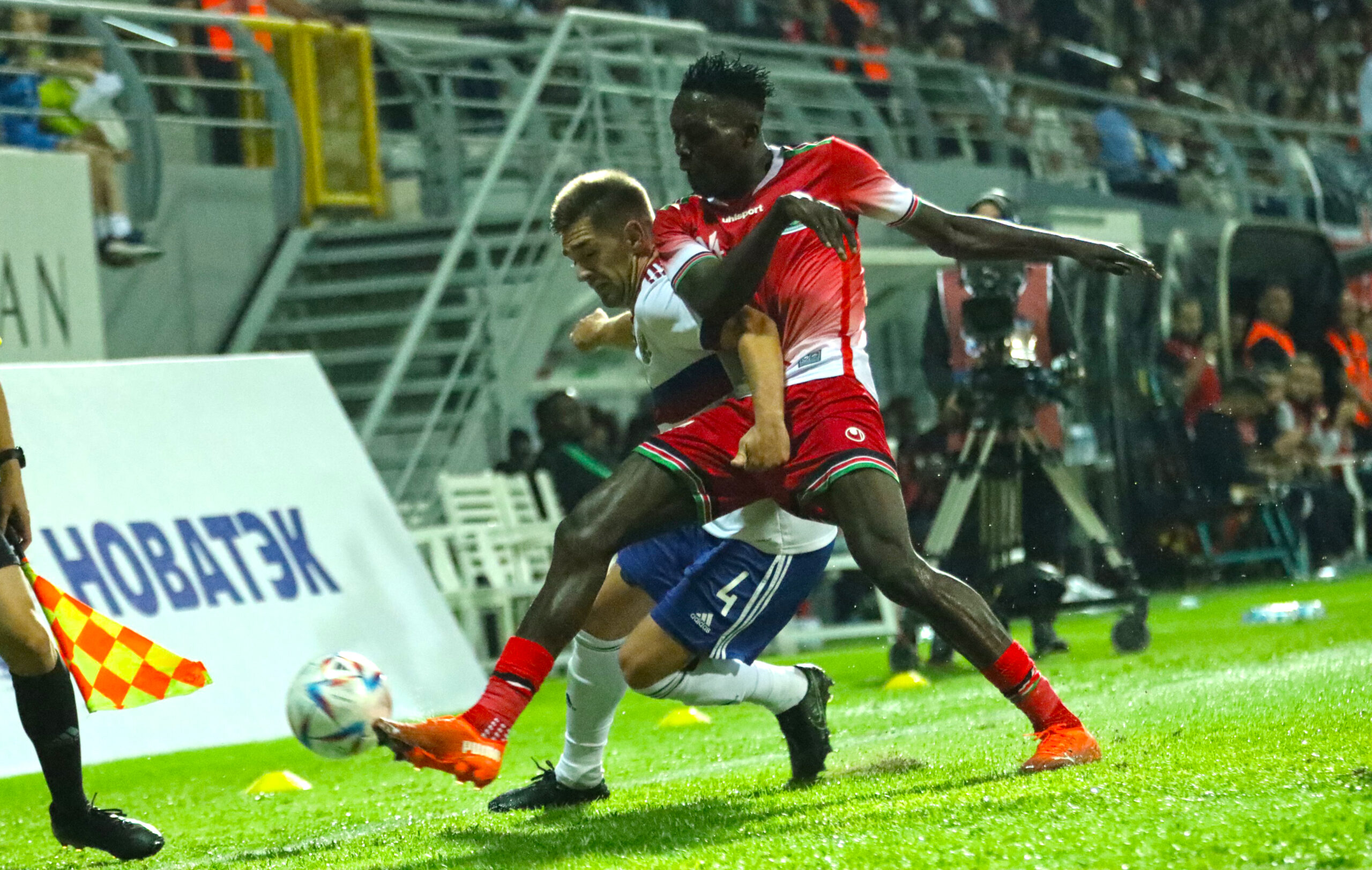 Harambee Stars in action against Russia