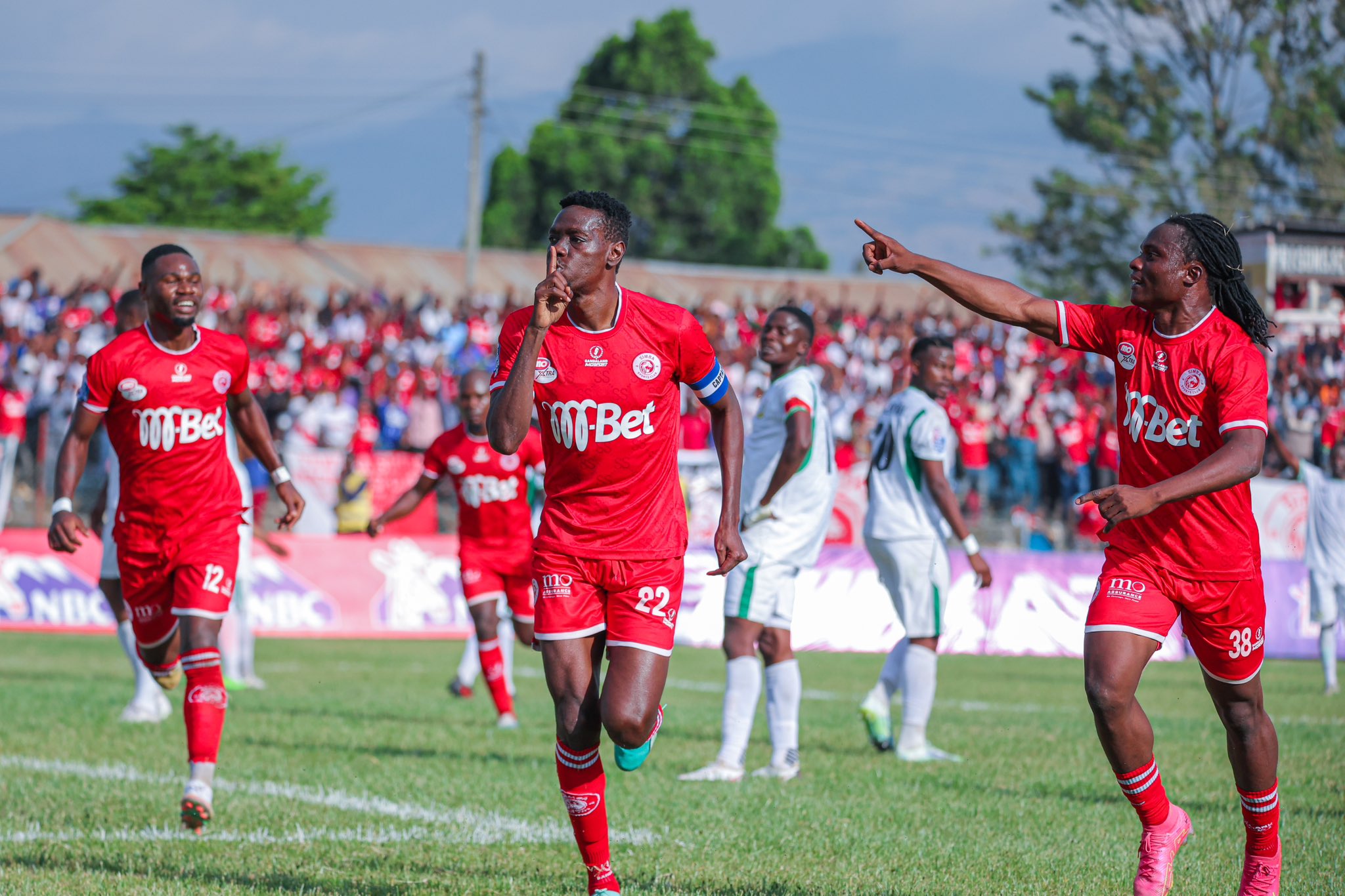 Simba SC players celebrate during a past match. PHOTO/Simba