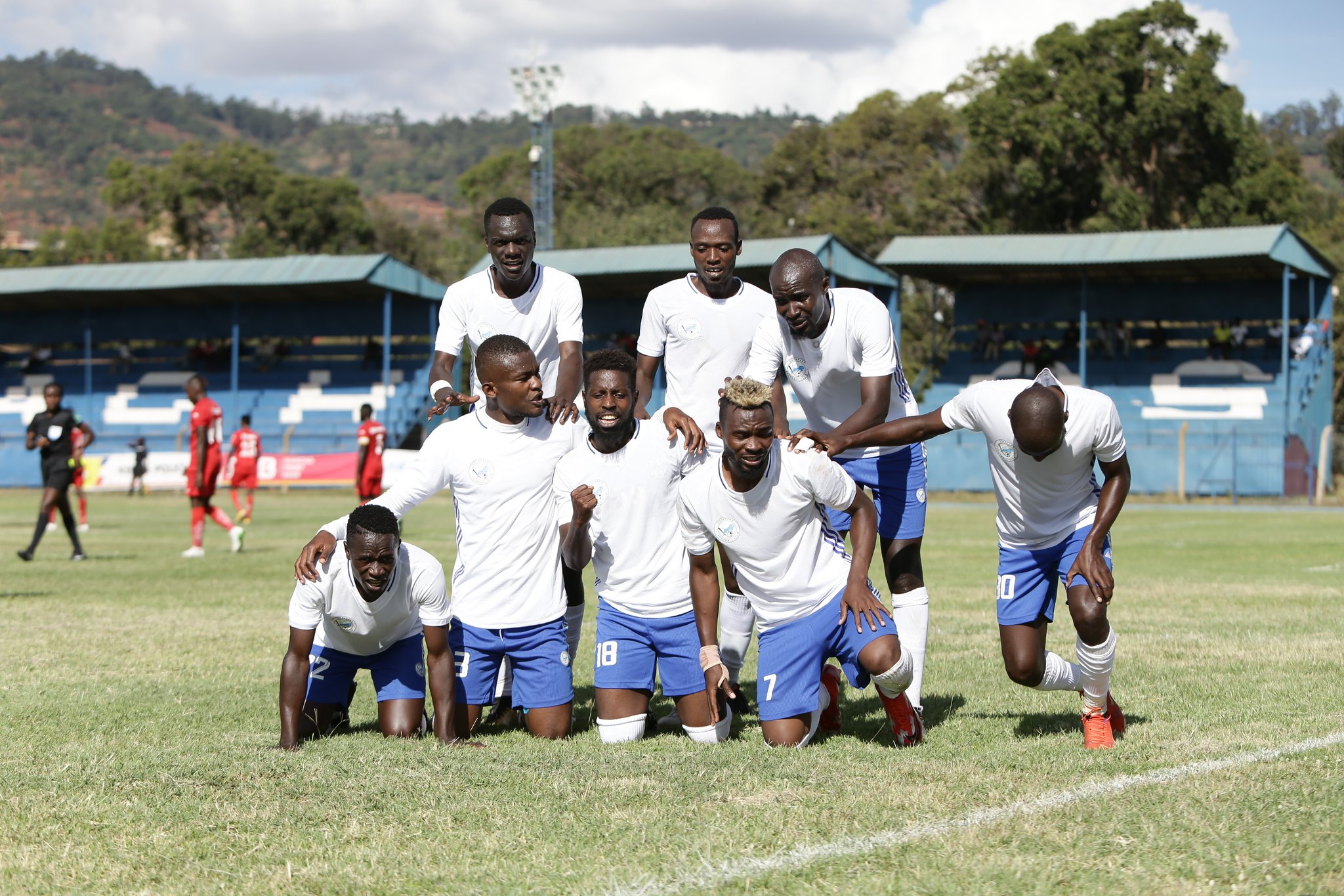 Sofapaka FC celebrate their win over Police FC