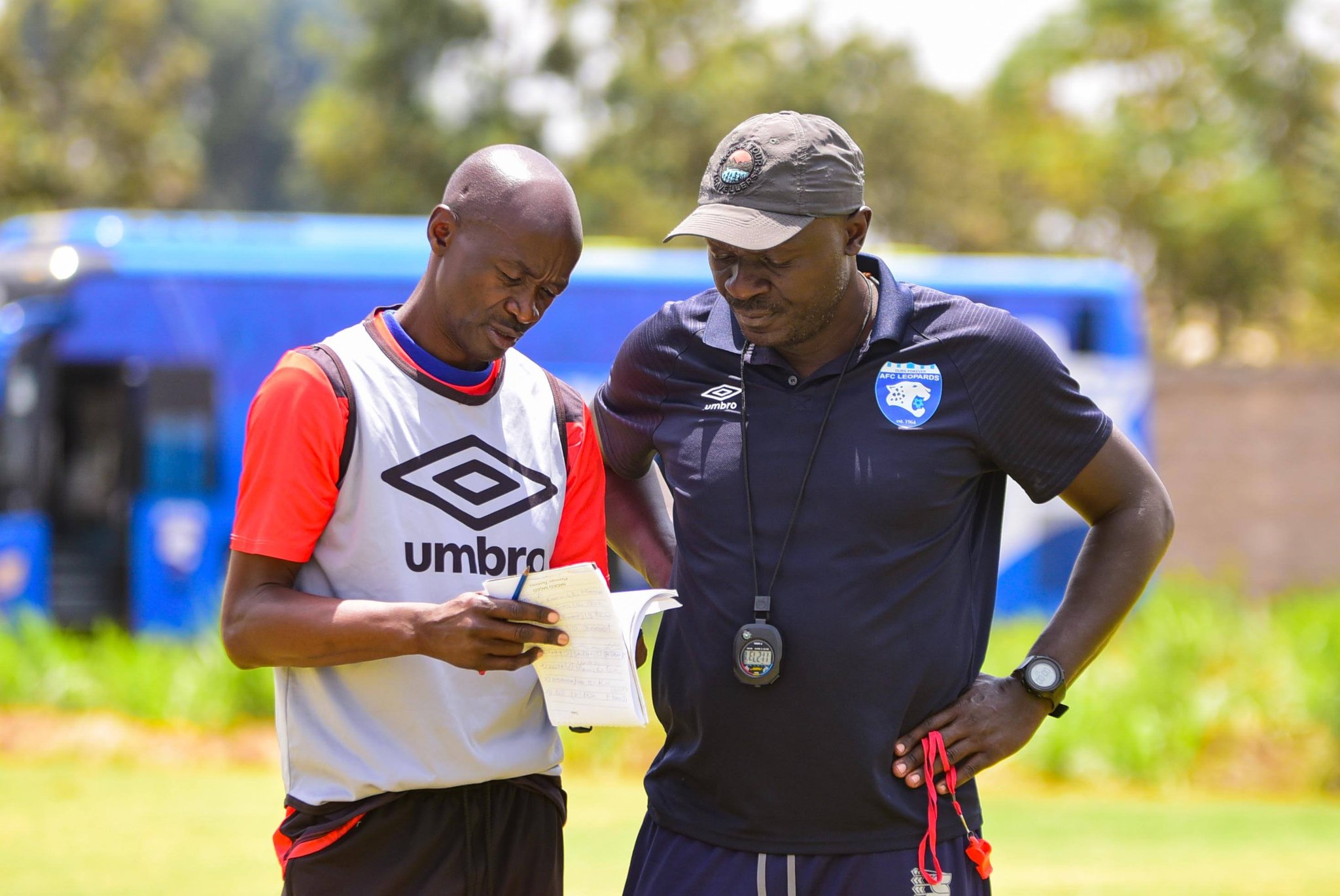 Tom Juma and his assistant coach Fred Ambani