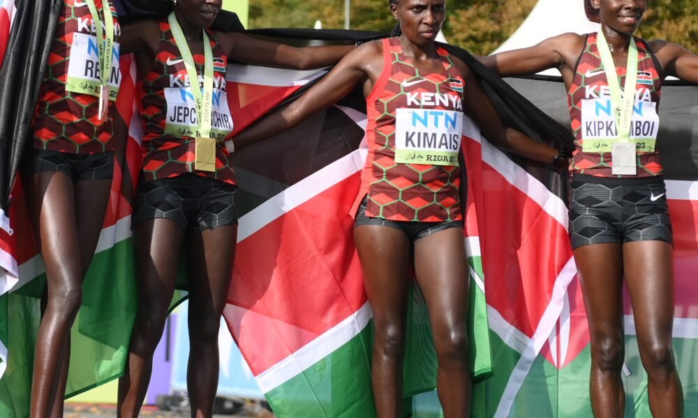 The Kenyan women swept the podium. PHOTO/World Athletics