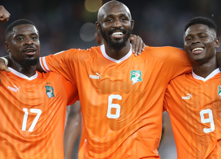 Ivory Coast players celebrate their huge win over Seychelles. PHOTO/FIFA