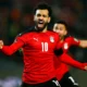 Mohammed Salah celebrates after scoring for Egypt Photo
