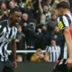 Newcastle players celebrate after they beat Chelsea 4 1 Photo Football365
