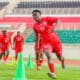 Harambee Starlets player Vivian Nasaka during a training session
