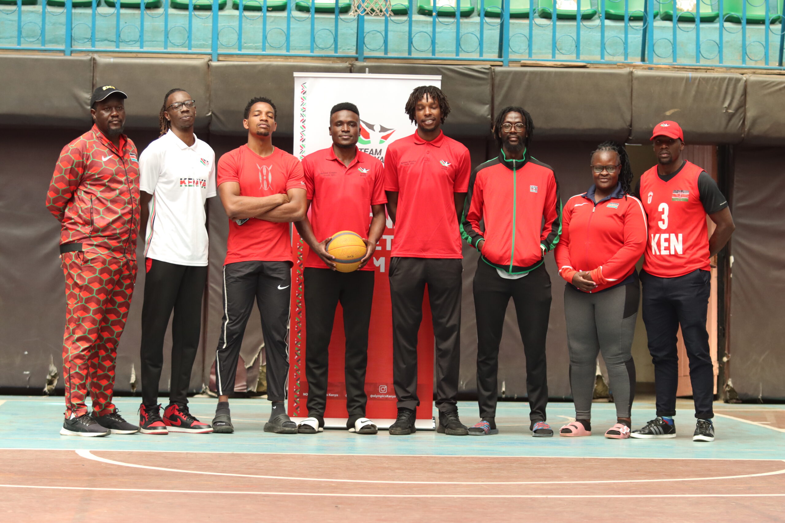 Kenya's 3x3 men's basketball team 