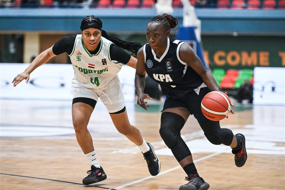 Action between KPA and Sporting. PHOTO/FIBA