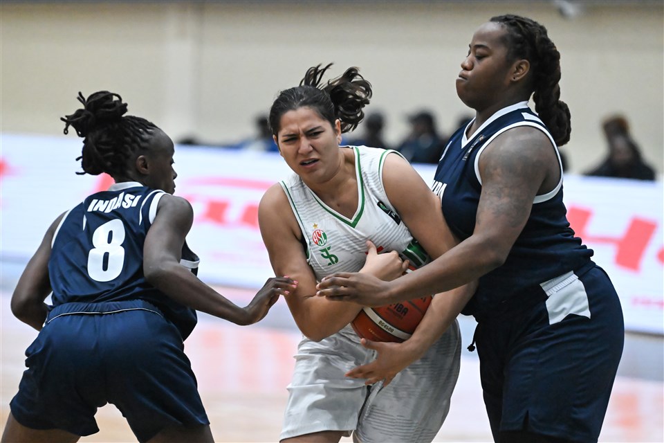 Action between KPA and Sporting. PHOTO/FIBA