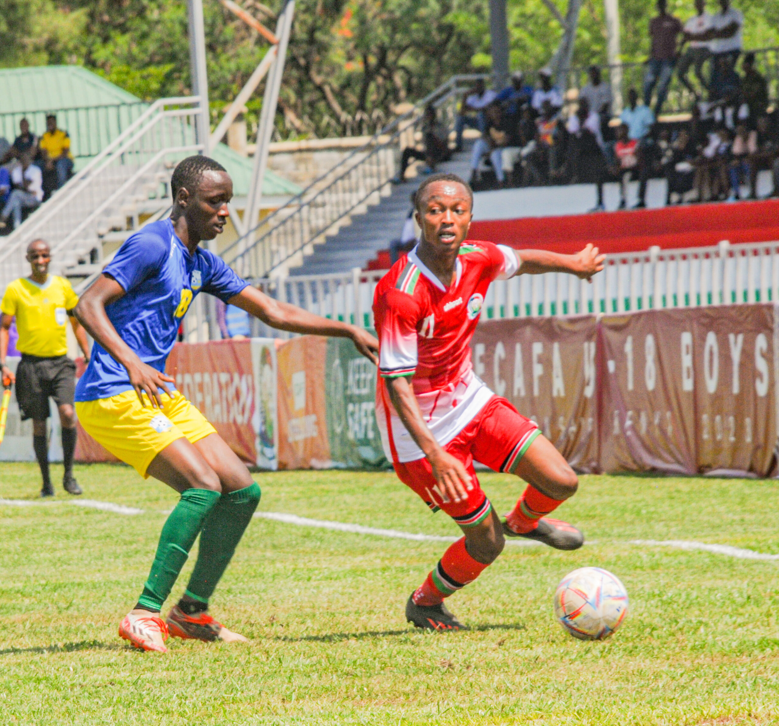 Kenya's Tyron Kariuki against Rwanda's Ndayishimiye Barthazar