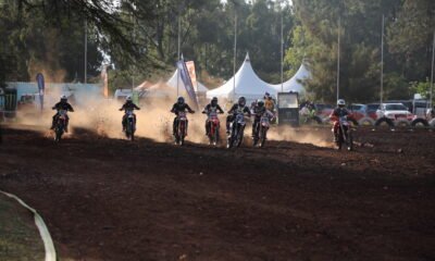 MX1 category riders in action during th FIM Africa CAC Regional Motocross chalenge at the Jamhuri Race Track