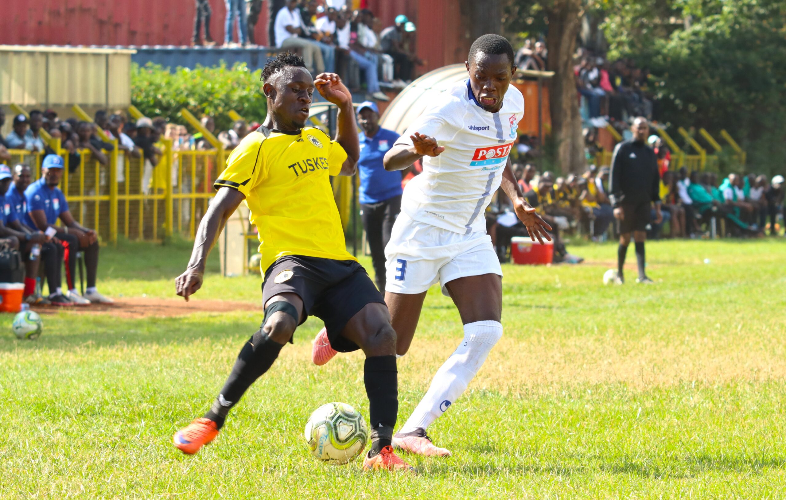 Shaphan Siwa of Tusker FC in action 