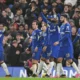 Chelsea players celebrating beating Bournemouth 6 1 Photo Chelsea FC