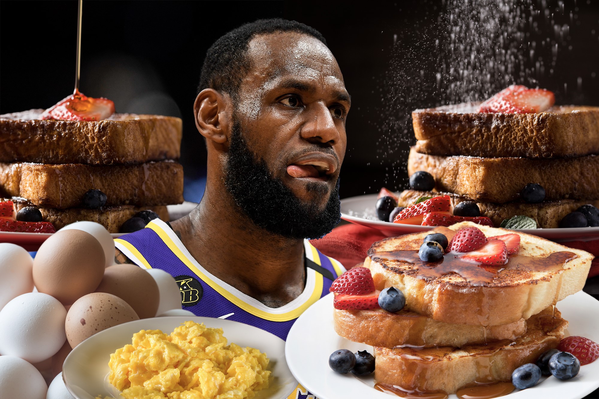 what does lebron james eat