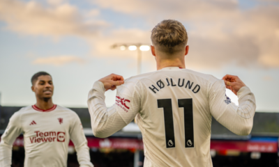 Rasmus Hojlund scored a brace against Luton Town Photo Sporting News