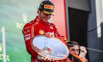 Carlos Sainz won the Australian Grand Prix just weeks after his surgery Photo Motorsport