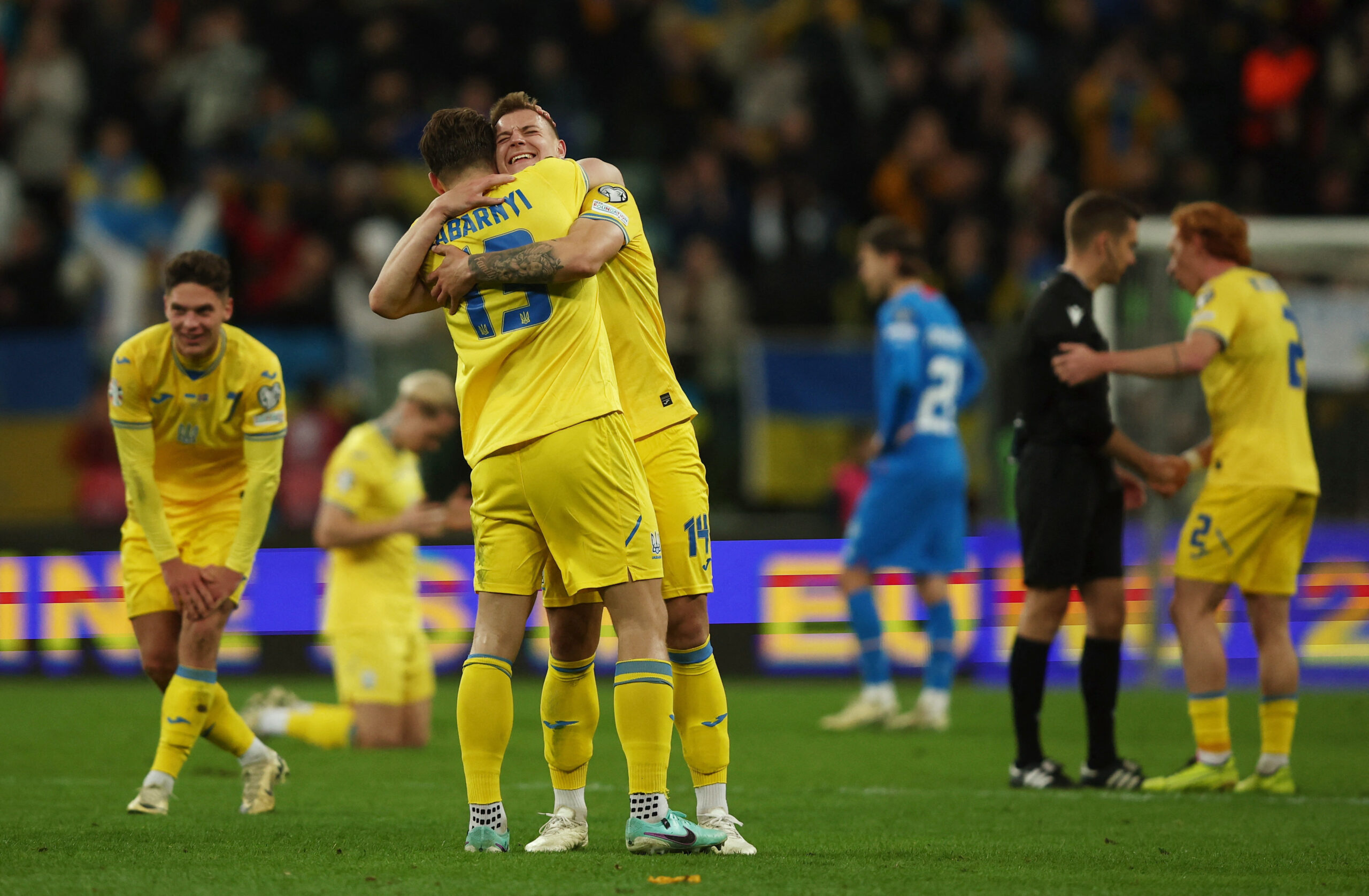 Ukraine qualified for the Euro 2024 tournament Photo Reuters scaled