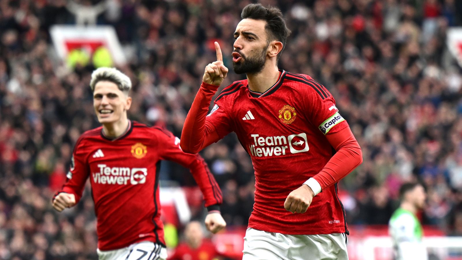 Bruno Fernandes strike levelled the score against Liverpool.