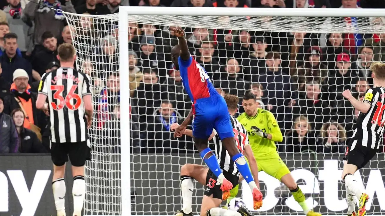 Mateta in action against Newcastle.