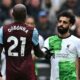 Mo Salah with Ogbonna after the game.