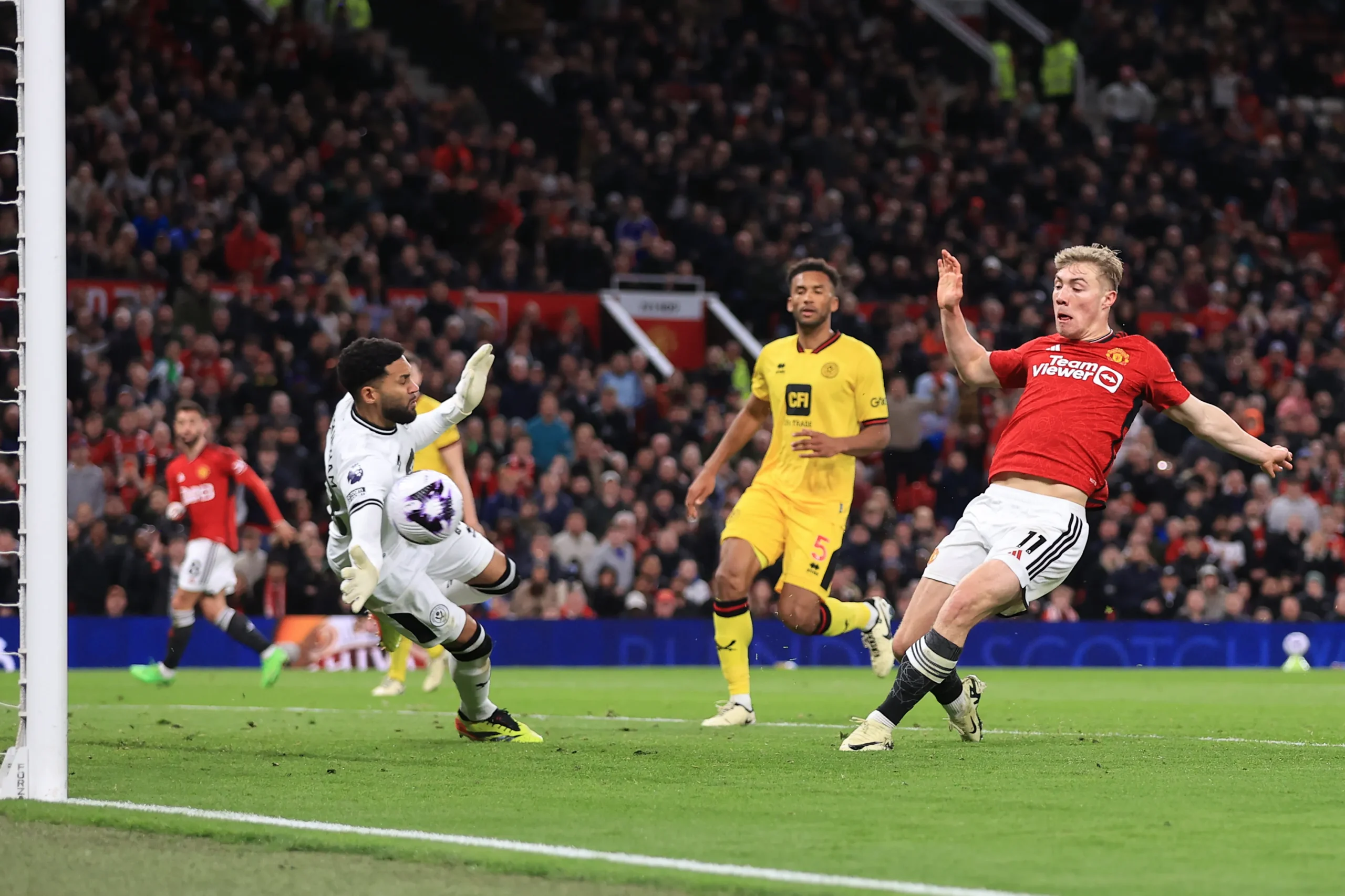 Rasmus Hojlund scored against Sheffield United