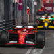 Charles Leclerc leading the pack at the Monaco Grand Prix Photo F1