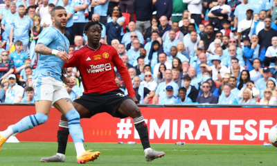 Kobbie Mainoo scored in the FA Cup final against Manchester City