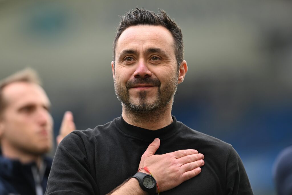 Roberto De Zerbi manager Brighton $ Hove Albion